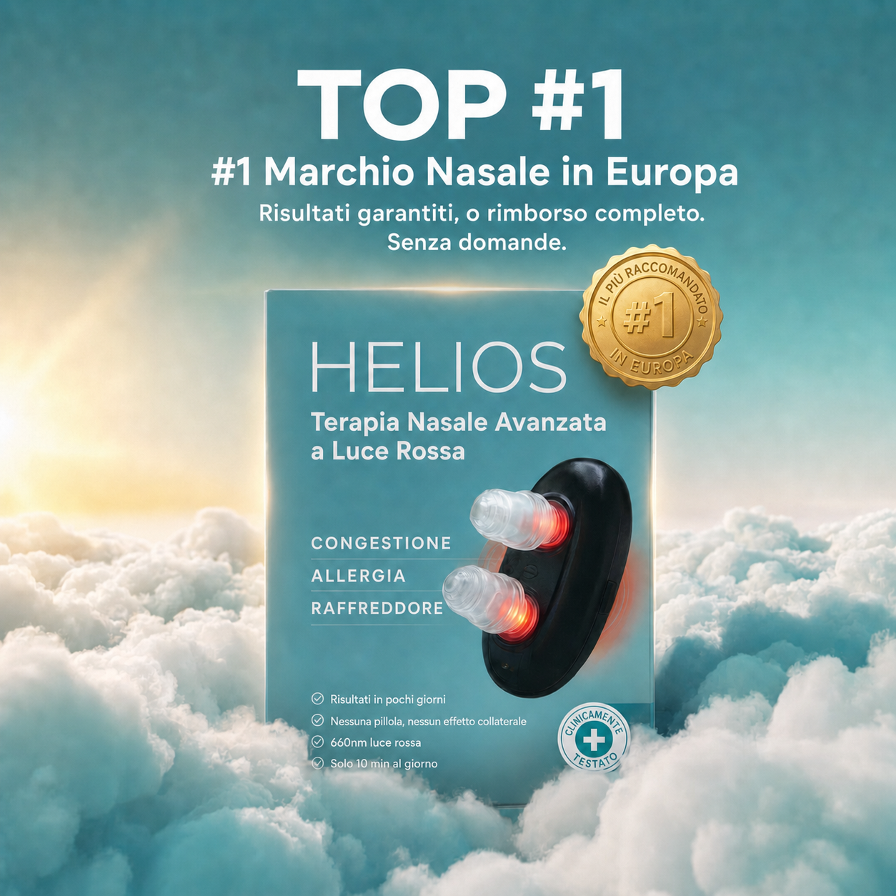 Helios Breathe™ — Terapia Nasale a Luce Rossa