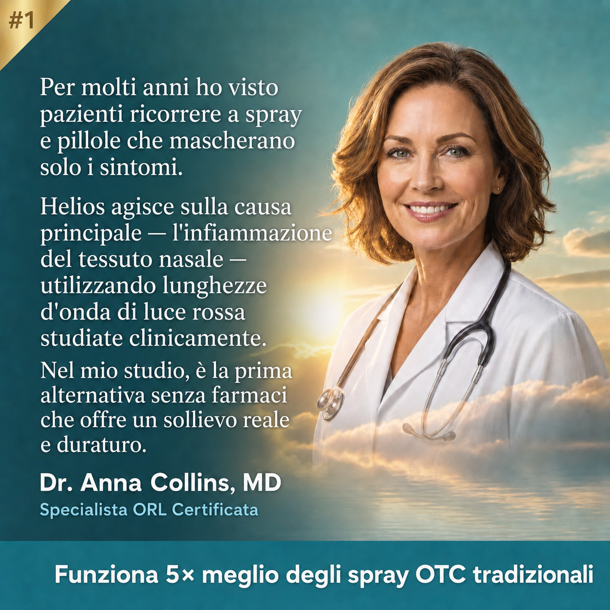 Helios Breathe™ — Terapia Nasale a Luce Rossa